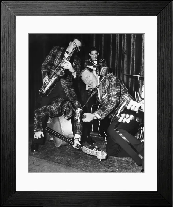 Framed Print : Bill Haley and His Comets Rehearsing