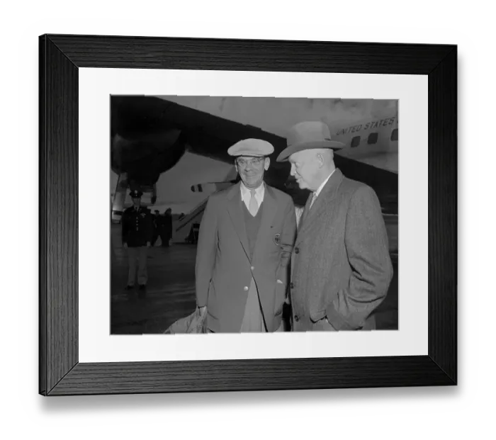 Framed Print : President Eisenhower with Cliff Roberts Framed Print : President Eisenhower with Cliff Roberts