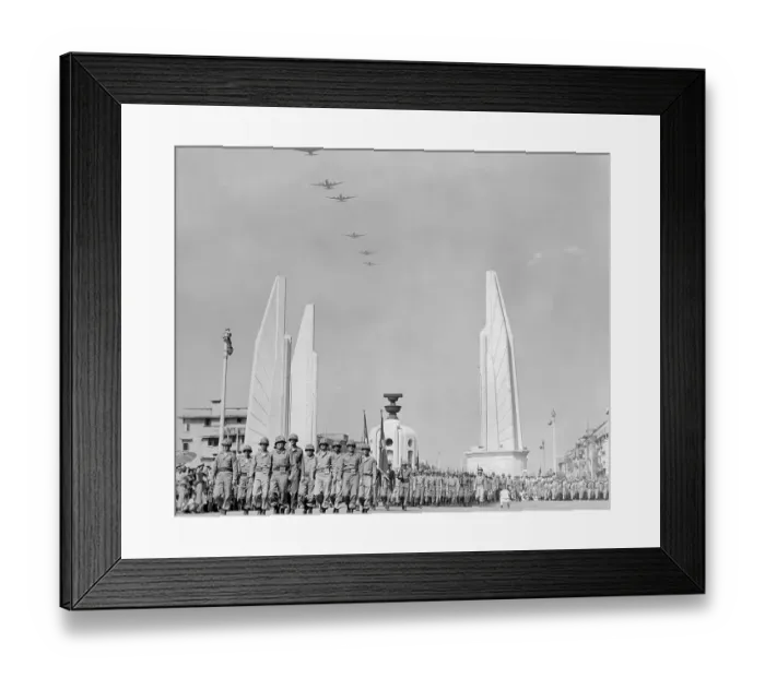 Framed Print : U.S. Marine Planes Flying Above Parade Framed Print : U.S. Marine Planes Flying Above Parade