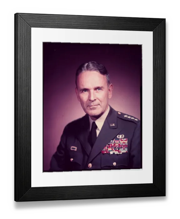 Framed Print : Portrait of General Maxwell D. Taylor Framed Print : Portrait of General Maxwell D. Taylor