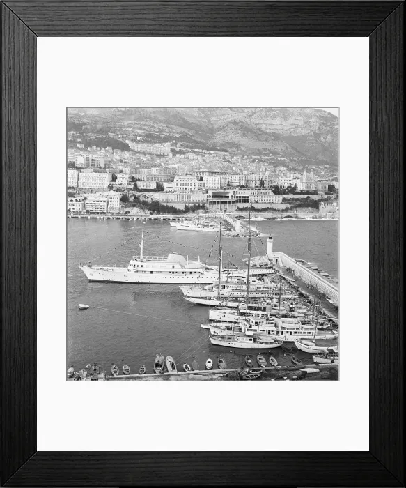 Framed Print : View of Yachts Alongside Shore Framed Print : View of Yachts Alongside Shore