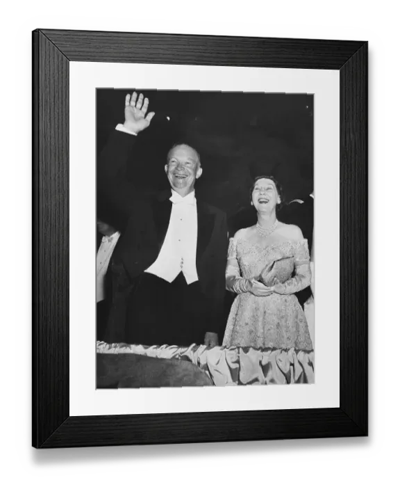 Framed Print : President Eisenhower and First Lady at Inaugural Ball Framed Print : President Eisenhower and First Lady at Inaugural Ball