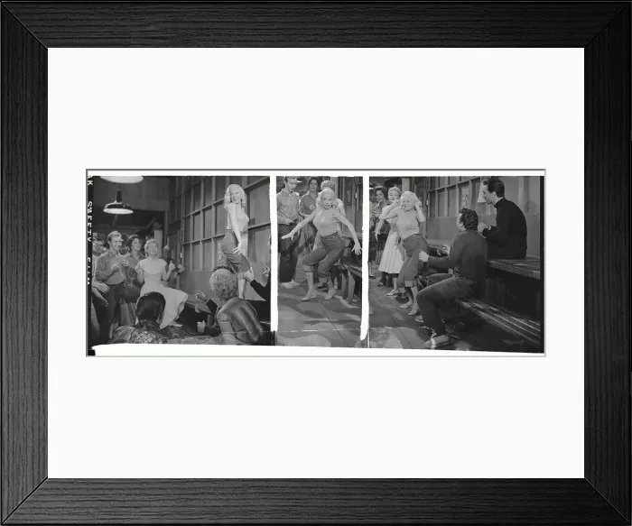 Framed Print : Mamie Van Doren Dancing on The Set Framed Print : Mamie Van Doren Dancing on The Set