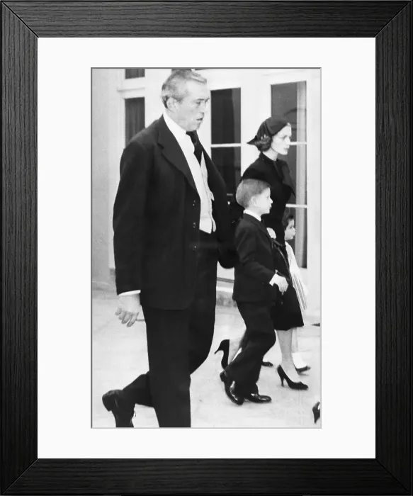 Framed Print : Lauren Bacall and John Huston at Humphrey Bogart's Funeral Framed Print : Lauren Bacall and John Huston at Humphrey Bogart's Funeral