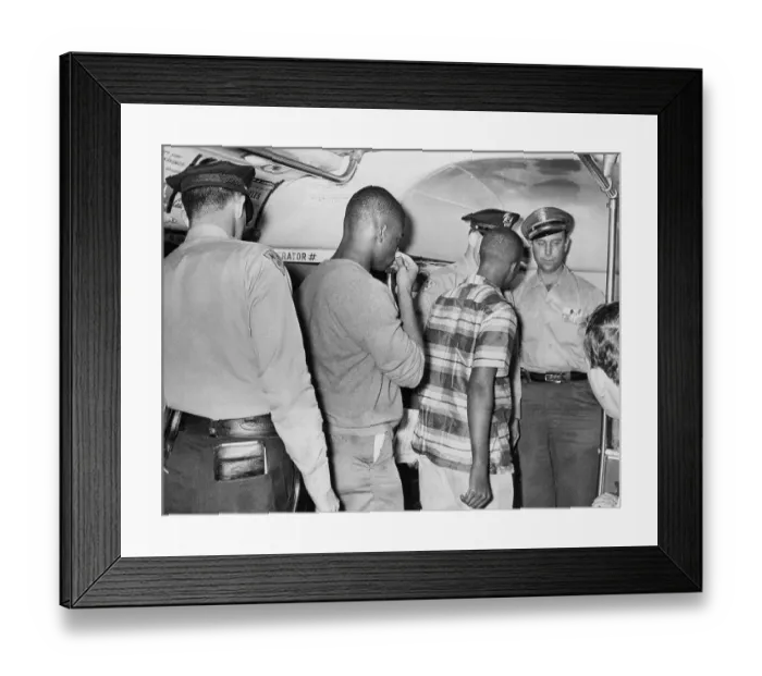 Framed Print : Protesters Test Segregation Laws Framed Print : Protesters Test Segregation Laws
