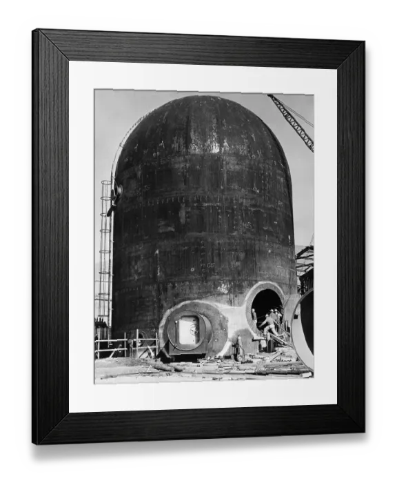Framed Print : Atomic Reactor Storage Facility Framed Print : Atomic Reactor Storage Facility
