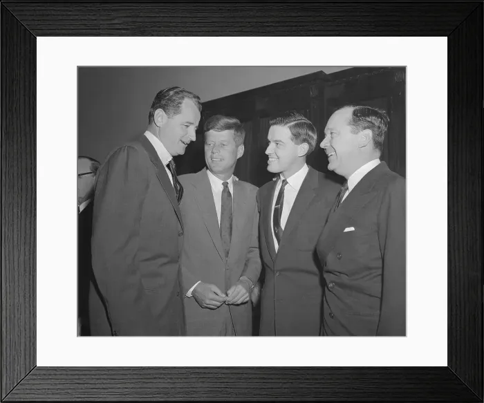 Framed Print : John F Kennedy with Other Young Senators Framed Print : John F Kennedy with Other Young Senators