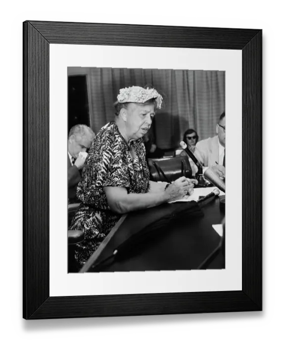Framed Print : Eleanor Roosevelt Speaking Framed Print : Eleanor Roosevelt Speaking