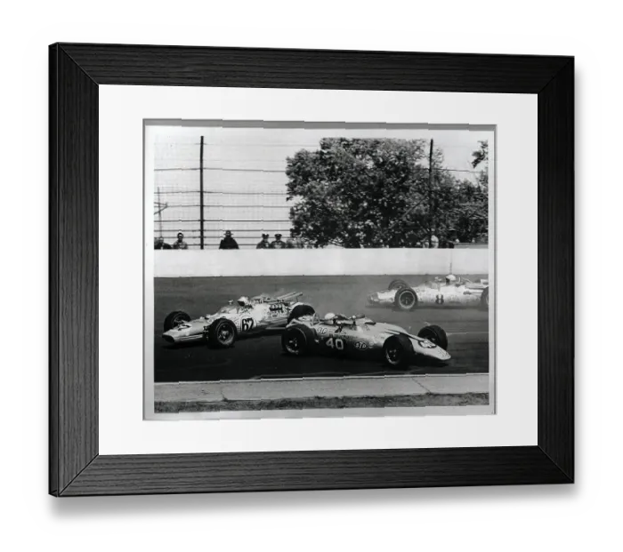 Framed Print : Race Cars Spinning out of Control at the Indianapolis 500 Framed Print : Race Cars Spinning out of Control at the Indianapolis 500