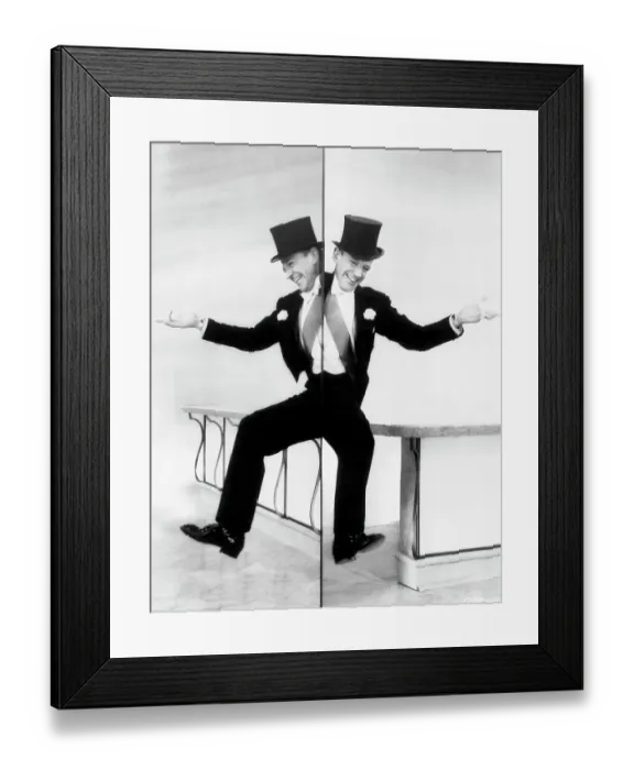 Framed Print : Fred Astaire Dancing Along Mirror Framed Print : Fred Astaire Dancing Along Mirror