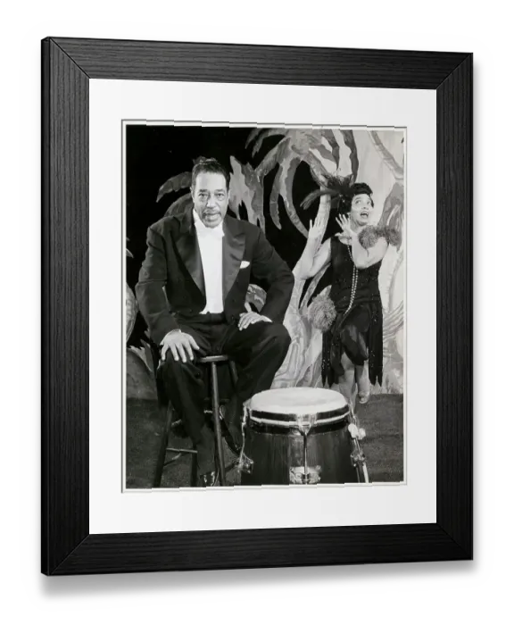 Framed Print : Duke Ellington and Actress on Music Set Framed Print : Duke Ellington and Actress on Music Set