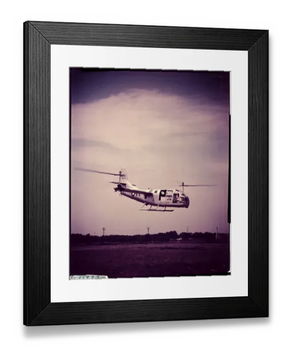 Framed Print : US Army XV-3 Convertiplane Hovering