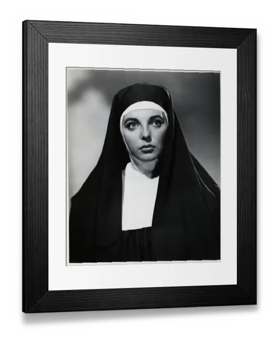Framed Print : Joan Collins in Nun Habit