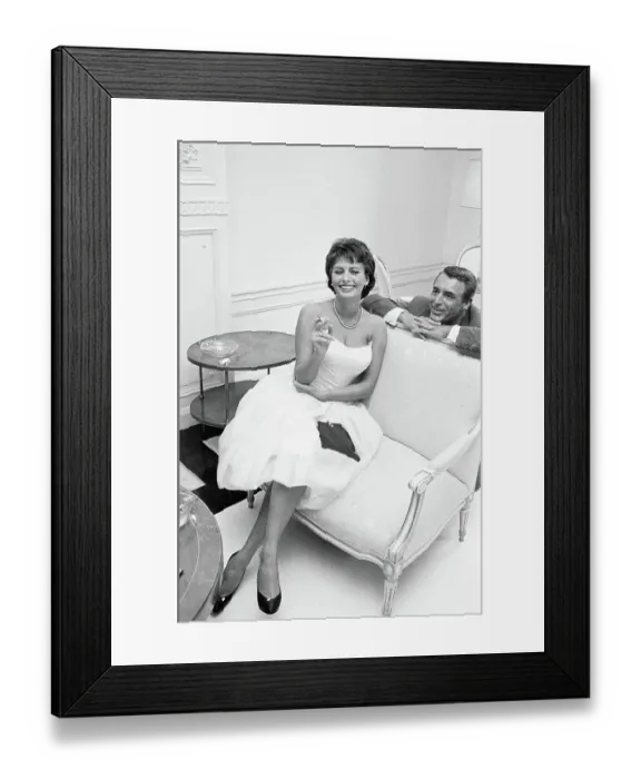 Framed Print : Sophia Loren with Cary Grant Framed Print : Sophia Loren with Cary Grant