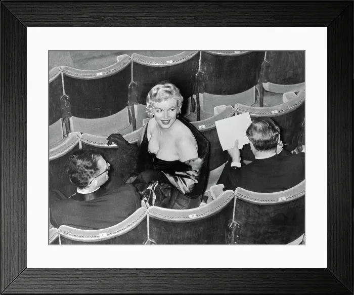 Framed Print : Marilyn Monroe at Premiere of Husband's Play Framed Print : Marilyn Monroe at Premiere of Husband's Play