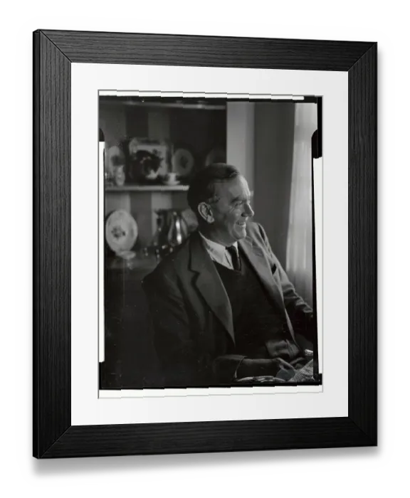 Framed Print : Profile Portrait of Graham Greene Framed Print : Profile Portrait of Graham Greene