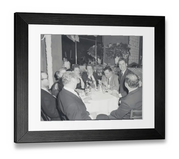 Framed Print : Comedian Jackie Gleason and Friends at El Morocco Framed Print : Comedian Jackie Gleason and Friends at El Morocco