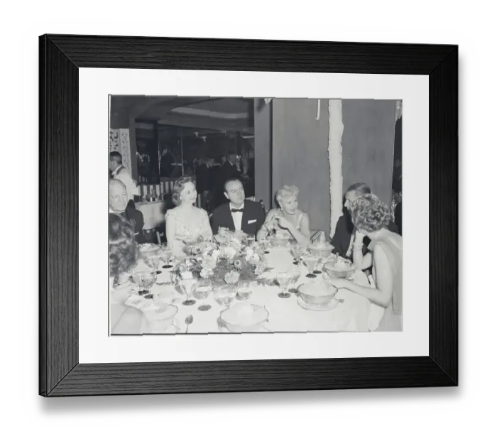 Framed Print : Dorothy Kilgallen and Friends at Table of El Morocco Framed Print : Dorothy Kilgallen and Friends at Table of El Morocco
