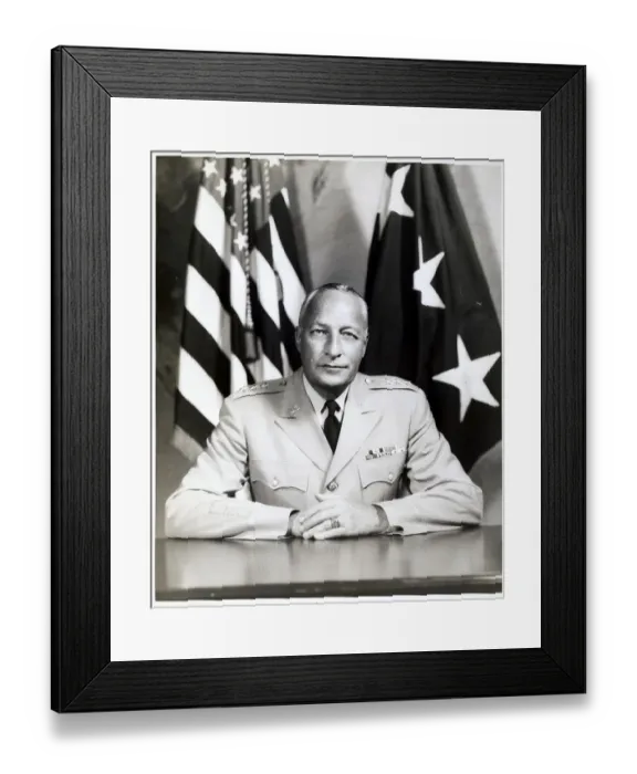 Framed Print : Paul D. Harkins Seated At Desk Framed Print : Paul D. Harkins Seated At Desk