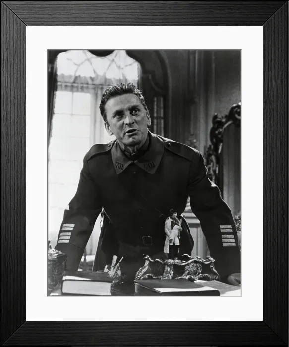Framed Print : Kirk Douglas in Military Uniform Framed Print : Kirk Douglas in Military Uniform