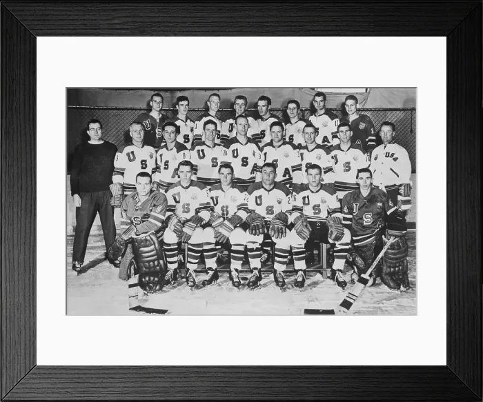 Framed Print : United States Olympic Hockey Team