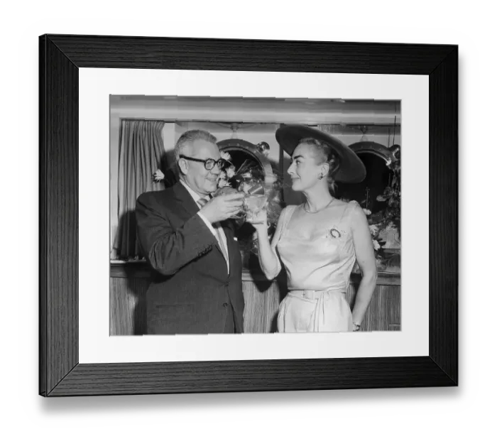 Framed Print : Joan Crawford and Husband Aboard Ship Framed Print : Joan Crawford and Husband Aboard Ship