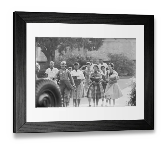 Framed Print : High School Students Strolling Together