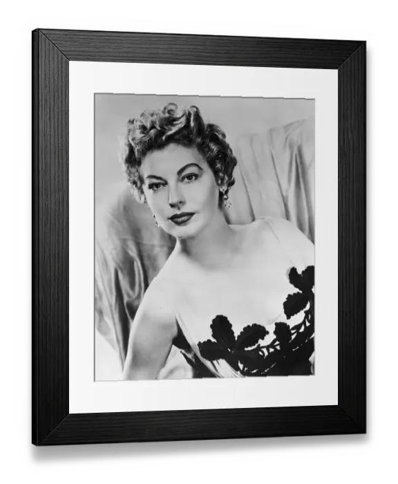 Framed Print : Studio Portrait of Ava Gardner