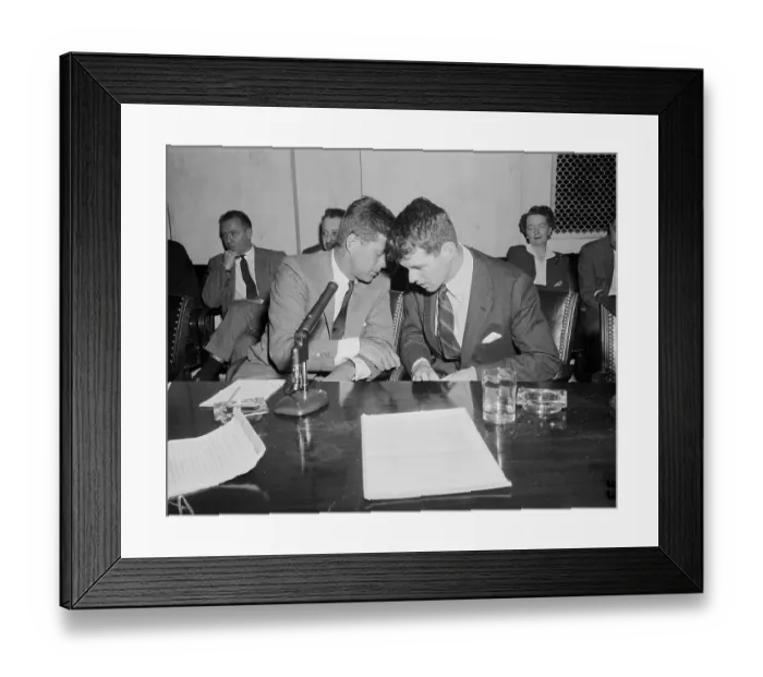 Framed Print : Robert F. and John F. Kennedy Framed Print : Robert F. and John F. Kennedy
