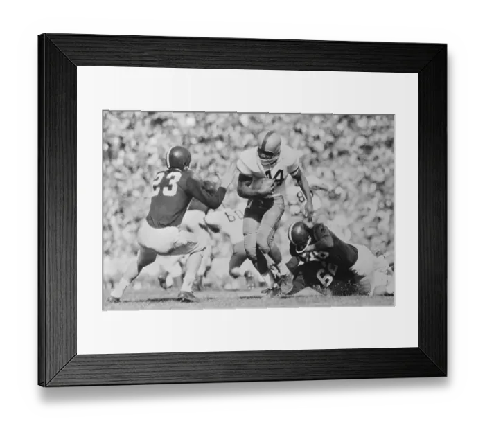 Framed Print : Football Player Jim Brown Tackling Halfback Framed Print : Football Player Jim Brown Tackling Halfback