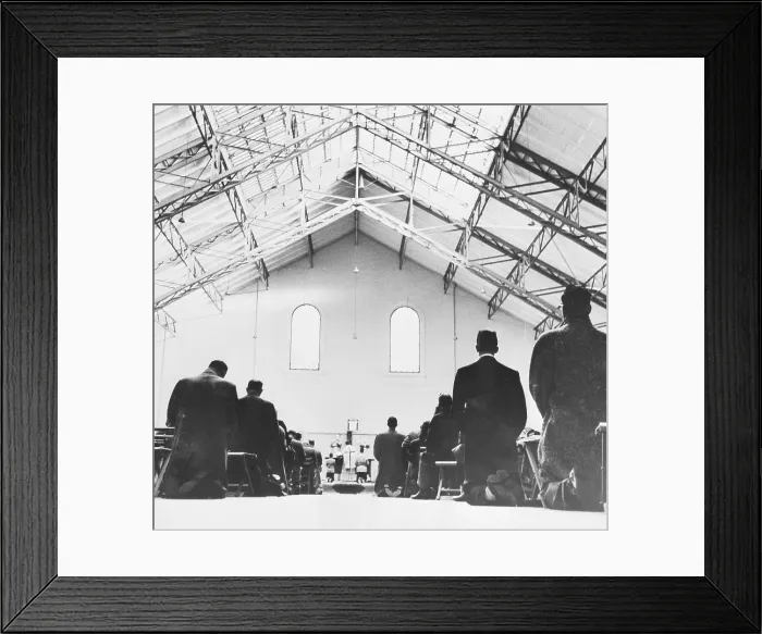 Framed Print : Church Services Held at Armory in Connecticut Framed Print : Church Services Held at Armory in Connecticut