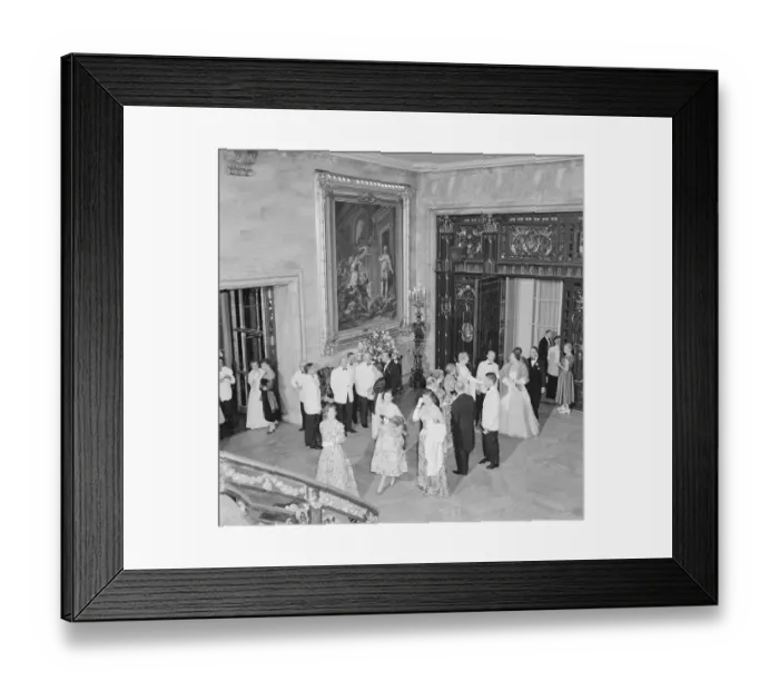 Framed Print : Party Goers Entering Ballroom Framed Print : Party Goers Entering Ballroom