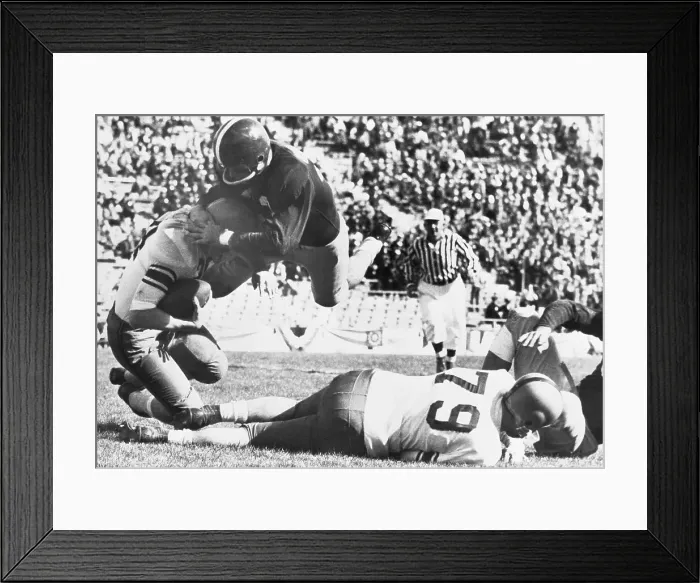 Framed Print : Jim Swink and Fred Kuczala During Game
