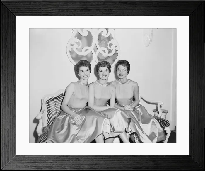 Framed Print : McGuire Sisters Posing Together Framed Print : McGuire Sisters Posing Together