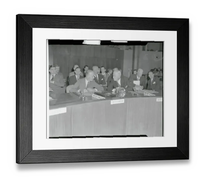 Framed Print : Bernard Baruch and Alexander Cadogan Framed Print : Bernard Baruch and Alexander Cadogan