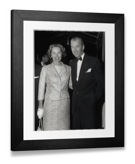 Framed Print : James Stewart and Wife at Premiere Framed Print : James Stewart and Wife at Premiere