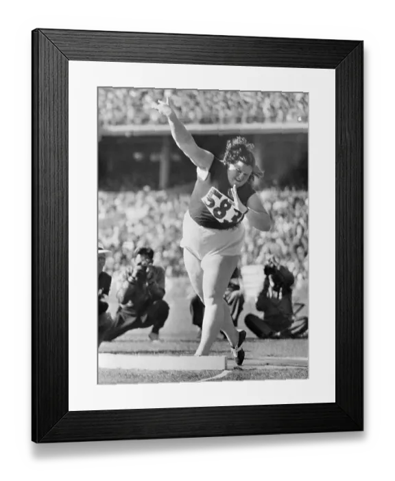 Framed Print : Russian Woman Tossing Shotput Framed Print : Russian Woman Tossing Shotput