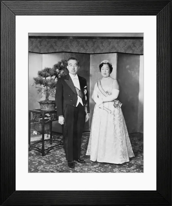 Framed Print : Emperor Hirohito and Empress Nagako Framed Print : Emperor Hirohito and Empress Nagako