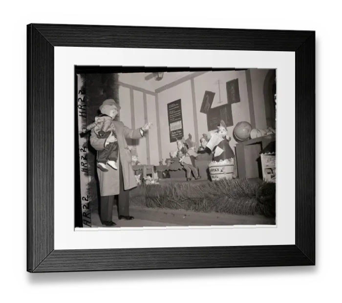 Framed Print : Father and Daughter at Christmas Framed Print : Father and Daughter at Christmas