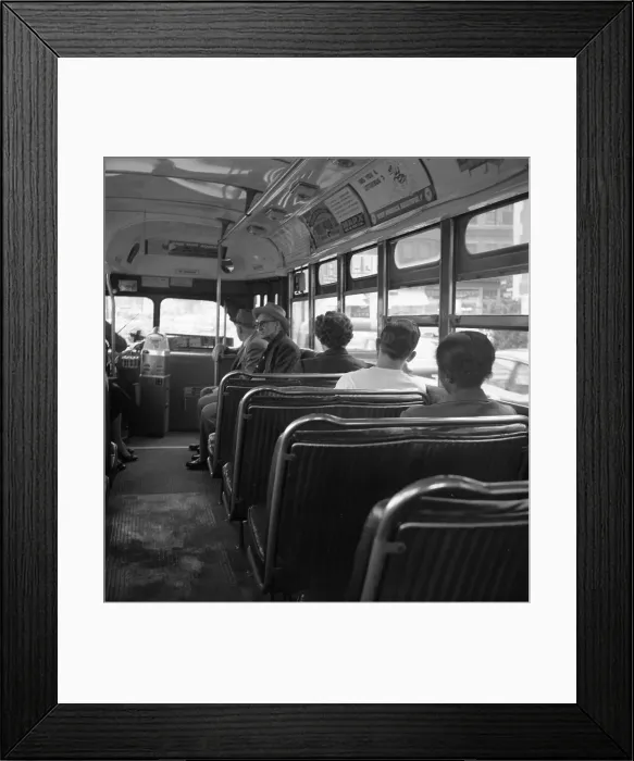 Framed Print : Segregated Bus in Alabama Framed Print : Segregated Bus in Alabama