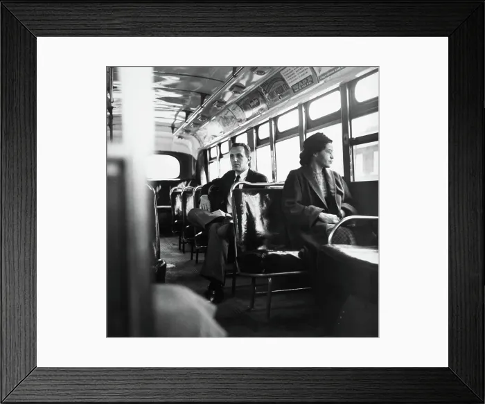 Framed Print : Rosa Parks Riding The Bus Framed Print : Rosa Parks Riding The Bus