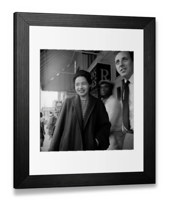Framed Print : Civil Rights Leader Rosa Parks in Alabama Framed Print : Civil Rights Leader Rosa Parks in Alabama