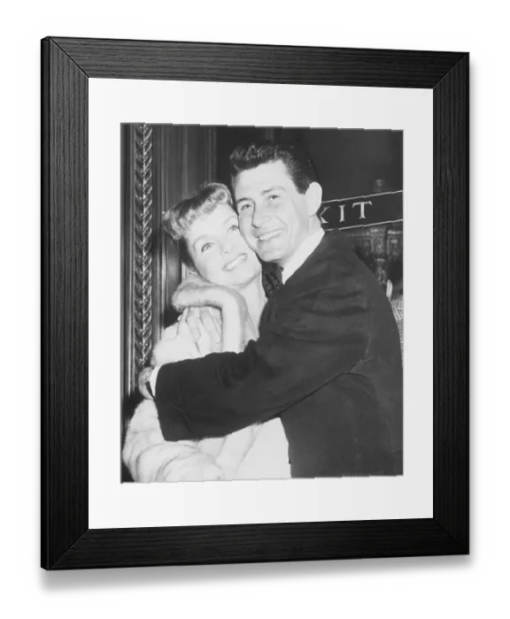 Framed Print : Debbie Reynolds and Husband Eddie Fisher Framed Print : Debbie Reynolds and Husband Eddie Fisher
