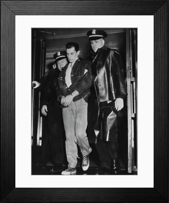 Framed Print : Angelo LaMarca Leaving Court In Handcuffs Framed Print : Angelo LaMarca Leaving Court In Handcuffs