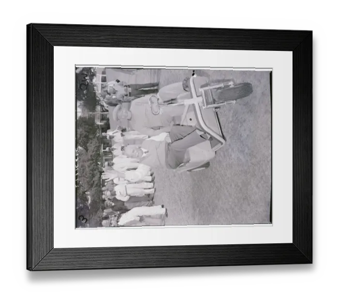 Framed Print : Dwight Eisenhower and Louis St. Laurent in Golf Cart Framed Print : Dwight Eisenhower and Louis St. Laurent in Golf Cart