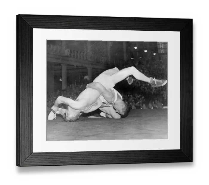 Framed Print : D.A. Hodge and G.H. Farquhar Wrestling Framed Print : D.A. Hodge and G.H. Farquhar Wrestling