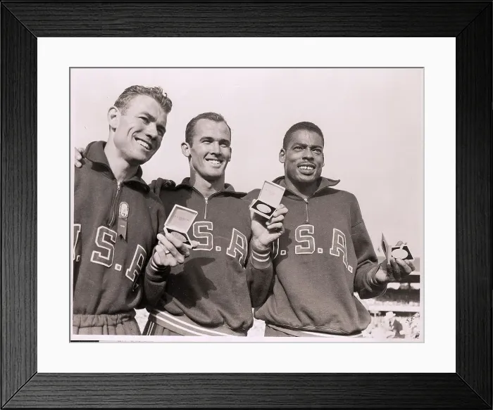 Framed Print : American Medal Winners at the Olympics Framed Print : American Medal Winners at the Olympics