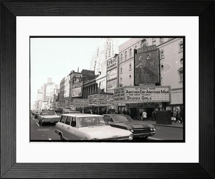 Framed Print : View of 42nd Street in New York City Framed Print : View of 42nd Street in New York City