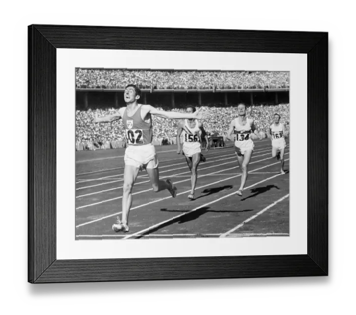 Framed Print : Ron Delaney Winning 1500 Meter Olympic Race Framed Print : Ron Delaney Winning 1500 Meter Olympic Race
