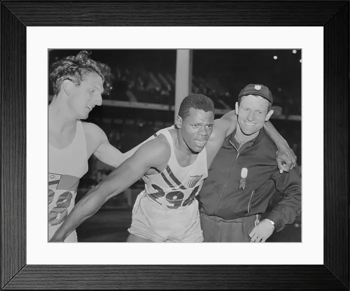 Framed Print : American Olympic Decathlon Runner Milton Campbell Framed Print : American Olympic Decathlon Runner Milton Campbell